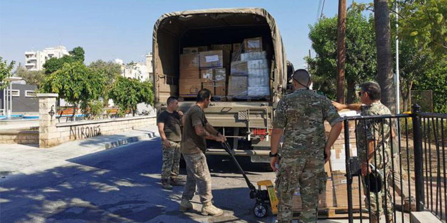 ΚΥΠΡΟΣ: Δεύτερο φορτίο ανθρωπιστικής βοήθειας για το Λίβανο